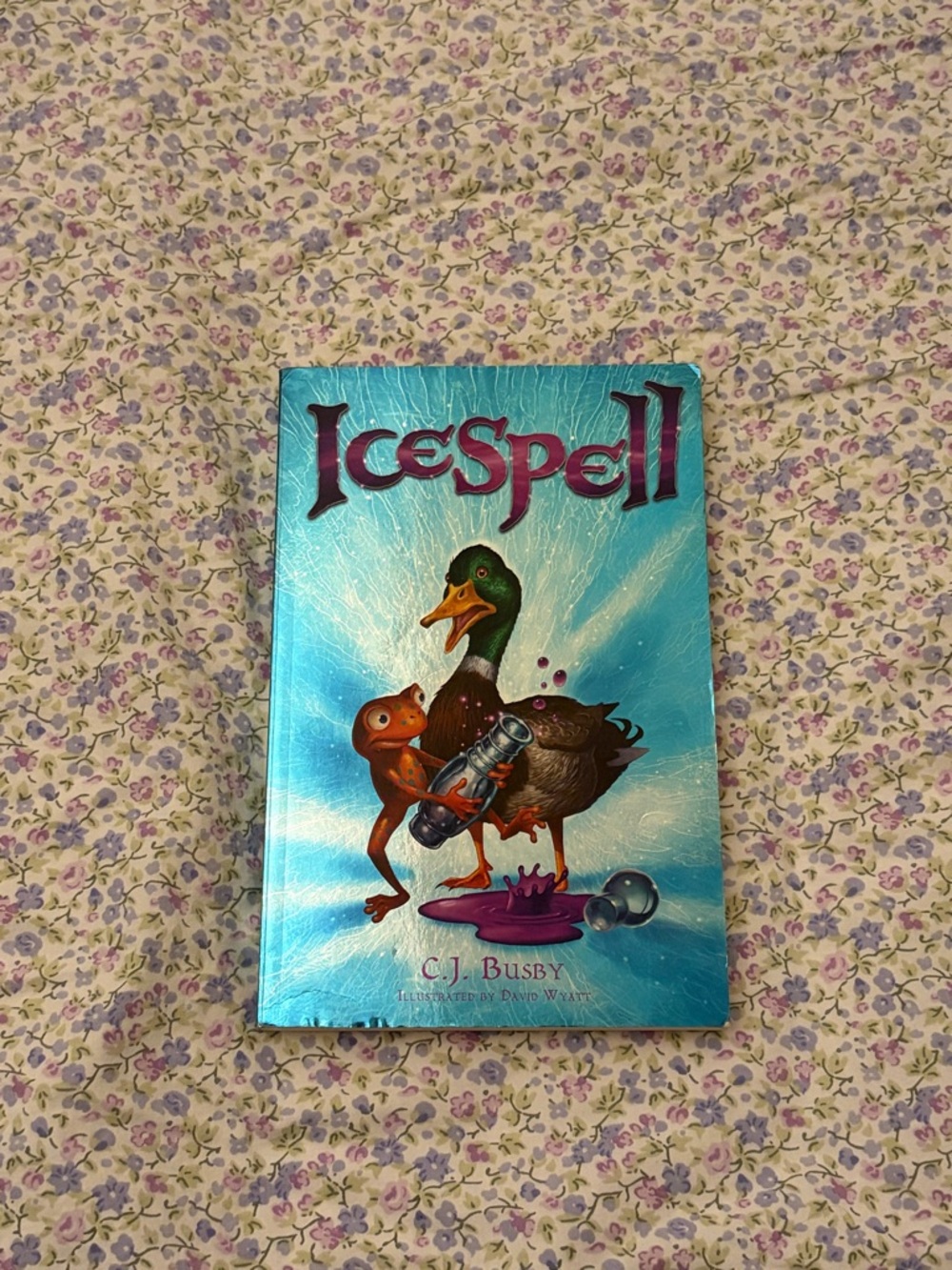 IceSpell by C.J. Busby - Shiny Blue Illustrated Book